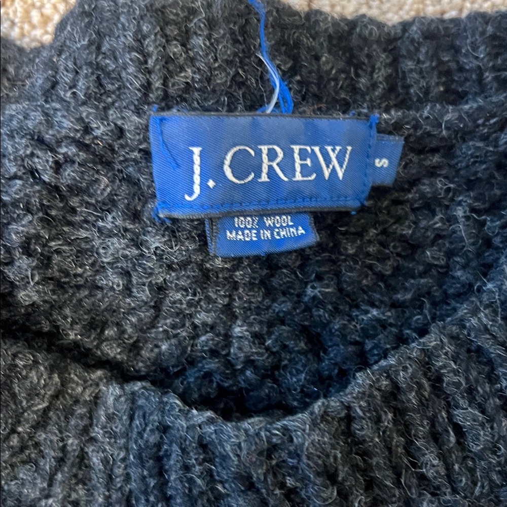 J. Crew Women's Dark Knit Crewneck Sweater - Picture 2 of 3